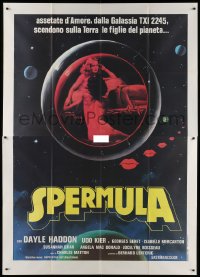 6k256 SPERMULA Italian 2p 1977 great different art of sexy naked female sperm vampires in space!