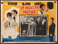 6k060 CHILDREN'S HOUR Mexican LC 1963 Audrey Hepburn, Shirley MacLaine & James Garner!
