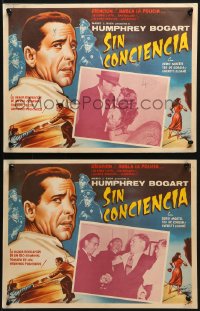 6k020 ENFORCER 7 Mexican LCs R1960s Humphrey Bogart as the District Attorney fighting Murder Inc!