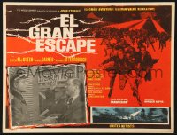 6k078 GREAT ESCAPE Mexican LC 1963 Richard Attenborough is caught by Nazi officer at film's climax!