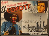 6k093 LA JUSTICIA DEL COYOTE Mexican LC 1964 Joaquin Luis Romero Marchent's La justicia del Coyote!