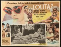 6k099 LOLITA Mexican LC R1970s James Mason painting sexy Sue Lyon's toes as she drinks a Coke!