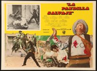 6k133 WILD BUNCH Mexican LC 1969 Sam Peckinpah cowboy classic, Warren Oates with gatling gun!