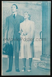 6k001 MR. SMITH GOES TO WASHINGTON/HIS GIRL FRIDAY English trade ad 1940 Stewart, Grant, Arthur