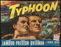 6k008 TYPHOON 4pg English trade ad 1940 art of tropical beauty Dorothy Lamour & Robert Preston!