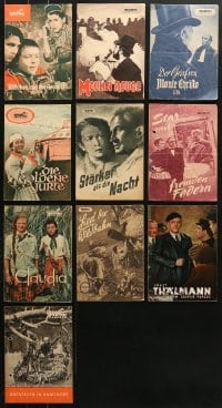 6m228 LOT OF 10 EAST GERMAN PROGRAMS 1950s-1960s great images from a variety of different movies!