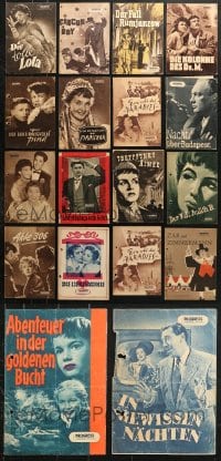 6m224 LOT OF 18 EAST GERMAN PROGRAMS 1950s great images from a variety of different movies!