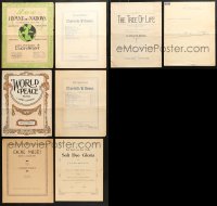 6m008 LOT OF 8 11X14 SHEET MUSIC 1900s-1920s World Peace Song, The Tree of Life & other songs!
