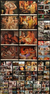 6m156 LOT OF 158 MINI LOBBY CARDS 1960s-1980s great scenes from a variety of different movies!