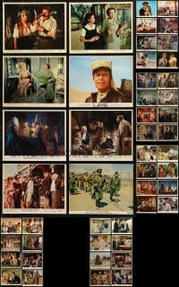 6m195 LOT OF 63 COLOR 8X10 STILLS 1960s great scenes from a variety of different movies!