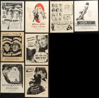 6m094 LOT OF 8 MAGAZINE ADS 1940s-1950s great advertising for a variety of different movies!
