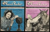 6m078 LOT OF 2 RURAL RADIO MAGAZINES 1938 filled with great images & articles!