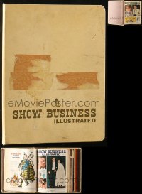 6m081 LOT OF 1 BOUND VOLUME OF SHOW BUSINESS ILLUSTRATED MAGAZINES 1961-1962 several issues!