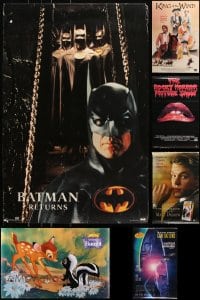 6m327 LOT OF 10 UNFOLDED MISCELLANEOUS POSTERS 1990s great images from a variety of movies!