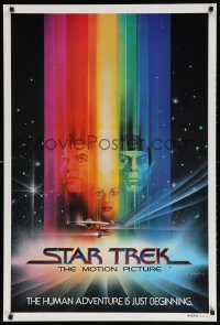 6p091 STAR TREK teaser Aust 1sh 1979 Shatner, Nimoy, Khambatta and Enterprise by Peak!