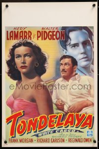 6p203 WHITE CARGO Belgian 1951 sexy Hedy Lamarr as Tondelayo, Walter Pidgeon