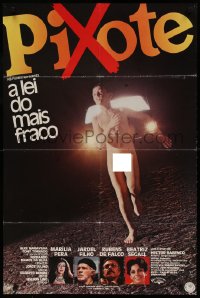 6p011 PIXOTE Brazilian 1981 Hector Babenco, running from the law action!