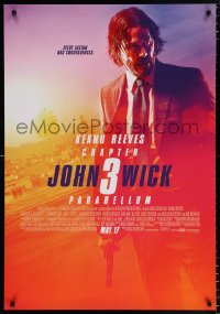 6p040 JOHN WICK CHAPTER 3 advance Canadian 1sh 2019 Keanu Reeves in the title role as John Wick!
