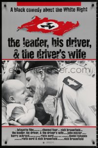 6p041 LEADER, HIS DRIVER, & THE DRIVER'S WIFE Canadian 1sh 1991 black comedy about the White Right!