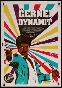 6p205 BLACK DYNAMITE Czech 23x33 2010 Michael Jai White, great blaxploitation parody images!