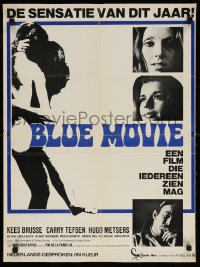 6p043 BLUE MOVIE Dutch 1971 completely different sexy images of Brusse, Tefsen, top cast!