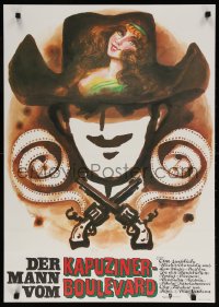 6p302 MAN FROM BOULEVARD DES CAPUCINES East German 23x32 1988 Fred Westphal cowboy western art!