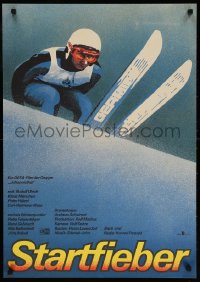 6p312 STARTFIEBER East German 23x32 1986 sports skiing melodrama starring Klaus Manchen!