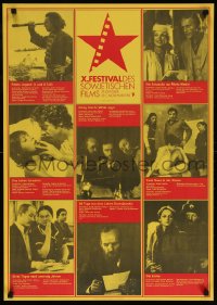 6p323 X FESTIVAL DES SOWJETISCHEN FILMS East German 23x32 1979 The Youth of Peter the Great & more!