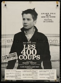 6p746 400 BLOWS French 23x31 R1960s Jean-Pierre Leaud starring in Francois Truffaut's autobiography!