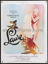 6p788 FOREVER EMMANUELLE French 24x32 1976 artwork of sexy Annie Belle as Laure in skimpy lingerie!