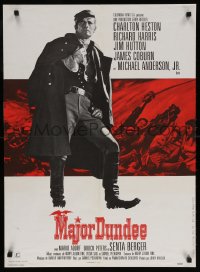 6p821 MAJOR DUNDEE French 23x31 1965 Sam Peckinpah, full-length Charlton Heston, Civil War!