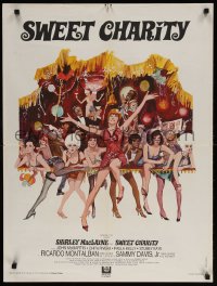 6p874 SWEET CHARITY French 24x32 1969 Bob Fosse musical starring Shirley MacLaine!