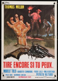 6p914 DJANGO KILL IF YOU LIVE SHOOT French 15x22 1967 Milian, best spaghetti western art by De Seta!