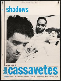 6p929 HOMMAGE A JOHN CASSAVETES French 16x21 1990s Cassavetes film festival, Shadows!
