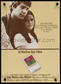 6p939 LOVE STORY French 15x21 1971 great romantic close up of Ali MacGraw & Ryan O'Neal!