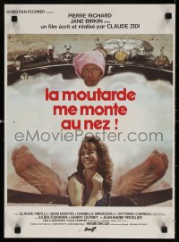 6p940 LUCKY PIERRE French 15x21 1975 Claude Zidi's La Moutarde me monte au nez, Jane Birkin!