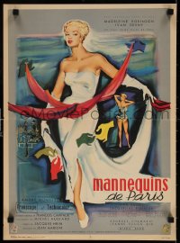 6p945 MANNEQUINS OF PARIS French 16x22 1957 Andre Hunebelle's Mannequins de Paris, Bertrand art!
