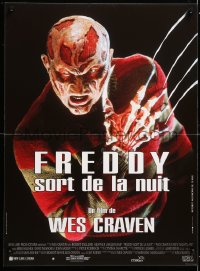 6p954 NEW NIGHTMARE French 16x22 1995 great different image of Robert Englund as Freddy Kruger!