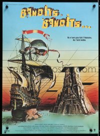 6p982 TIME BANDITS French 15x21 1982 John Cleese, Sean Connery, art by director Terry Gilliam!
