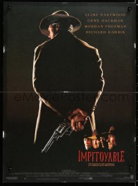 6p991 UNFORGIVEN French 15x21 1992 classic image of gunslinger Clint Eastwood with his back turned