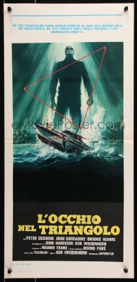 6p718 SHOCK WAVES Italian locandina 1979 Peter Cushing, different art of wacky ocean zombies!