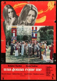 6p634 MS. DON JUAN Italian 27x38 pbusta 1973 great montage of sexy Brigitte Bardot, Roger Vadim