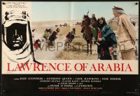 6p612 LAWRENCE OF ARABIA English Italian 18x26 pbusta 1963 David Lean, Peter O'Toole & cast!