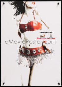 6p388 GRINDHOUSE 2-sided Japanese 14x20 2007 Rodriguez & Tarantino, Planet Terror & Death Proof!