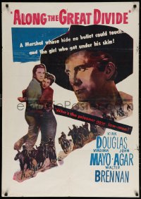 6p013 ALONG THE GREAT DIVIDE Middle Eastern poster 1951 Kirk Douglas, Mayo got under his skin!