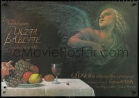 6p104 BABETTE'S FEAST Polish 27x38 1989 great Wieslaw Walkuski art of angel & feast!