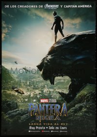 6p006 BLACK PANTHER teaser DS Latin American 2018 Boseman in the title role as T'Challa and cast!