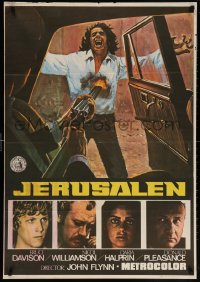 6p134 JERUSALEM FILE Spanish 1971 Davison, Williamson, man getting blasted in chest by shotgun!