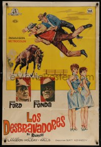 6p138 ROUNDERS Spanish 1965 Glenn Ford, Henry Fonda, sexy Sue Ane Langdon & Hope Holiday!
