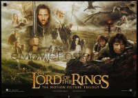 6p027 LORD OF THE RINGS TRILOGY Swiss 2003 Peter Jackson, Tolkein, cool montage image!